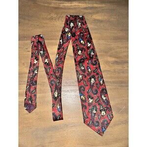 Disney Mickey Unlimited Neck Tie Paisley Mickey Goofy Donald Pluto Balancine Inc